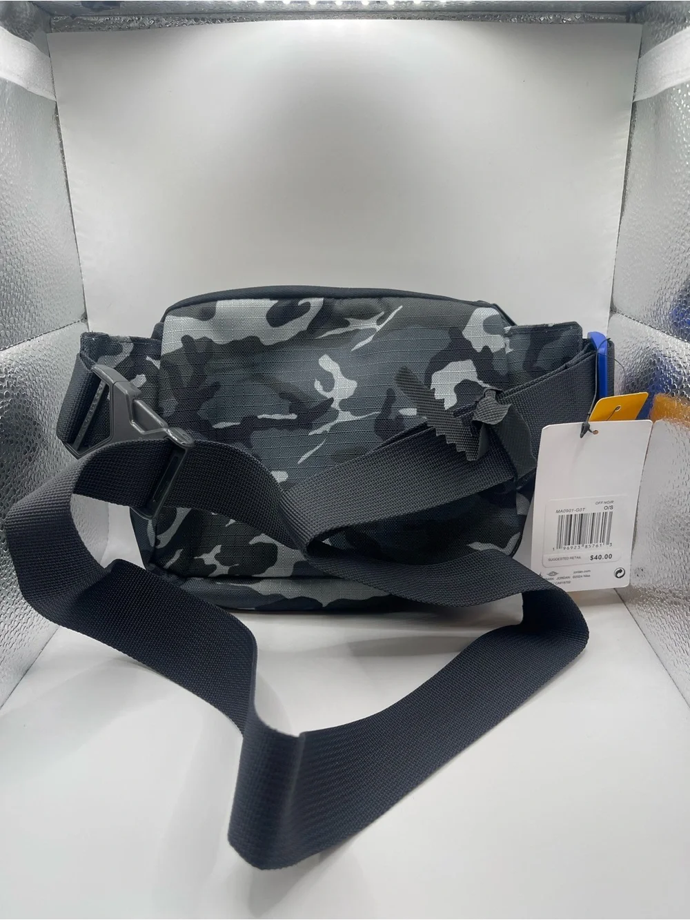 Nike Jordan Cordura Camo Grey Crossbody Waist Crossbody Bag